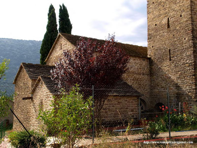 CABECERA DEL TEMPLO DESDE EL NOROESTE